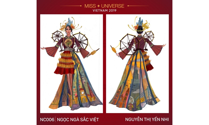 Ấn tượng những bài thi đầu tiên của cuộc thi thiết kế trang phục Dân Tộc cho Hoàng Thùy tại MISS UNIVERSE 2019