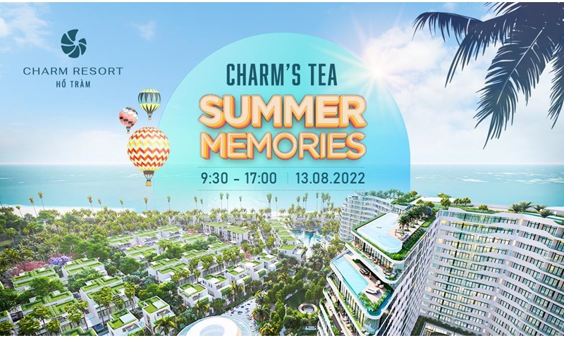 Cùng Charm Resort Hồ Tràm - Nhà tài trợ Vàng Hoa hậu Hoàn vũ Việt Nam 2022 tạo nên dấu ấn Charm’s tea Summer Memories