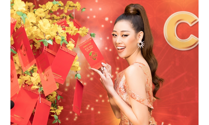 Hoa hậu Khánh Vân chia sẻ với khán giả nhân dịp đầu năm mới
