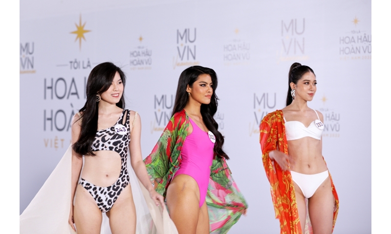 Phần thi trình diễn bikini sơ khảo phía Bắc Hoa hậu Hoàn vũ Việt Nam 2022
