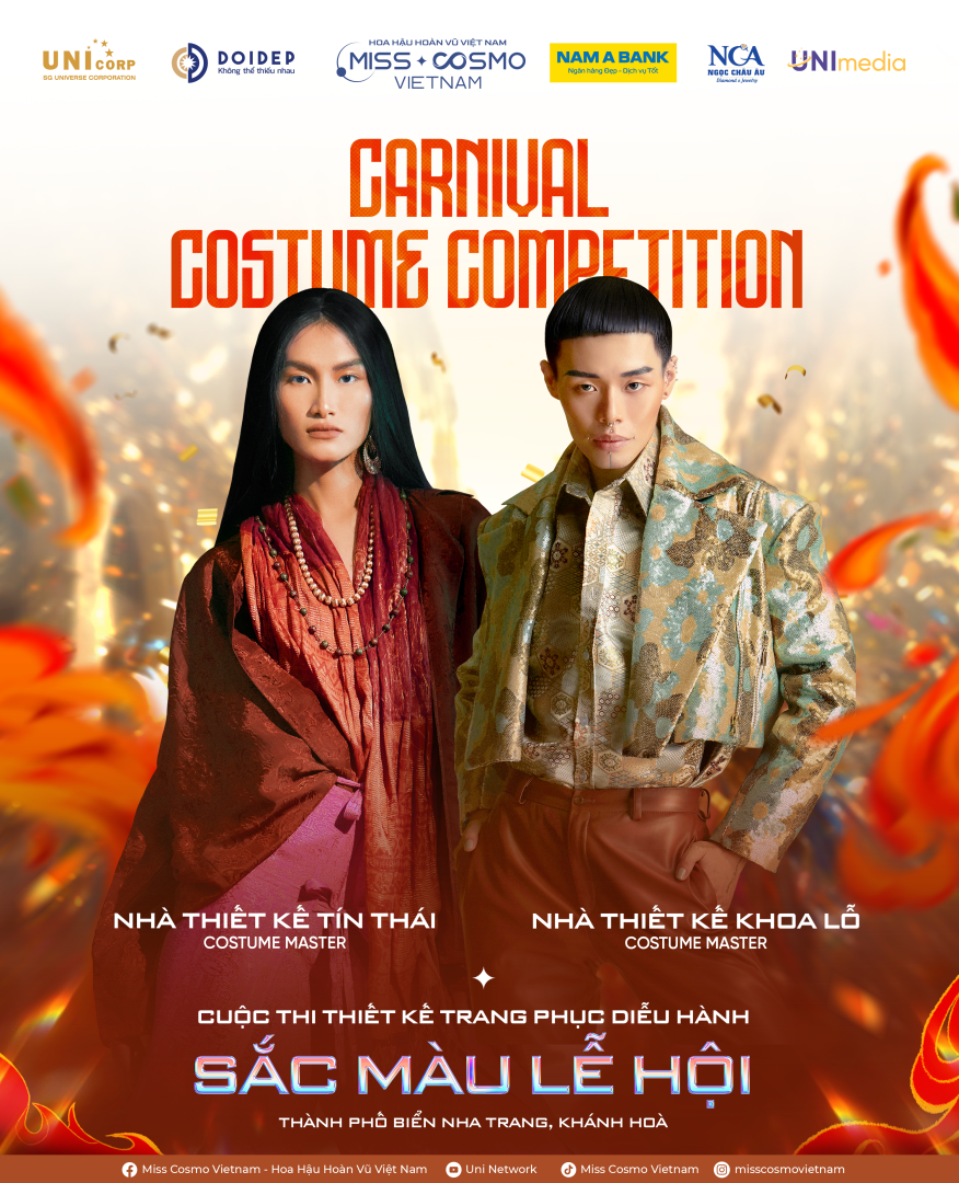 DOANH NHÂN - HOA HẬU HOÀNG THANH NGA, NTK BRIAN VÕ, NTK NGUYỄN MINH CÔNG NGỒI “GHẾ NÓNG” TÌM RA TOP 45 CARNIVAL COSTUME