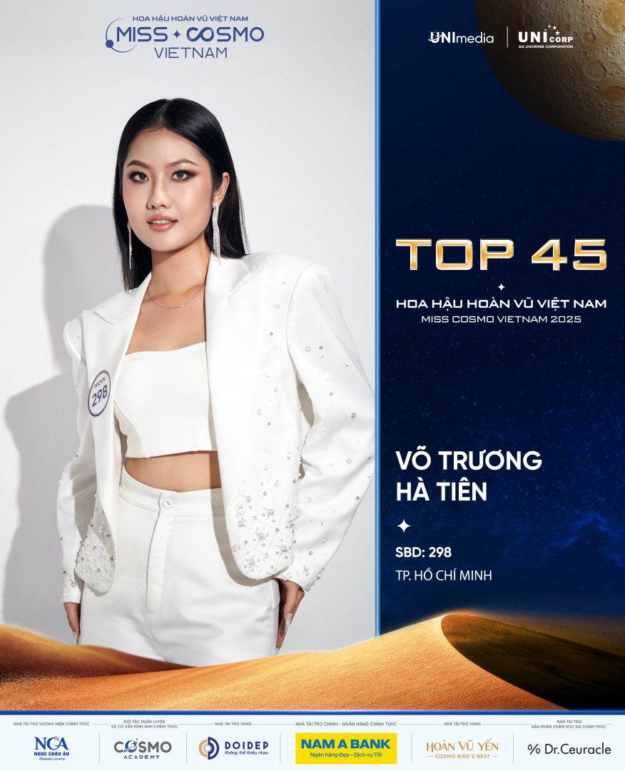 LỘ DIỆN 15 “CHIẾN BINH” CUỐI CÙNG CỦA TOP 45 HOA HẬU HOÀN VŨ VIỆT NAM - MISS COSMO VIETNAM 2025: VẬN ĐỘNG VIÊN, ĐẢNG VIÊN VÀ LUẬT SƯ