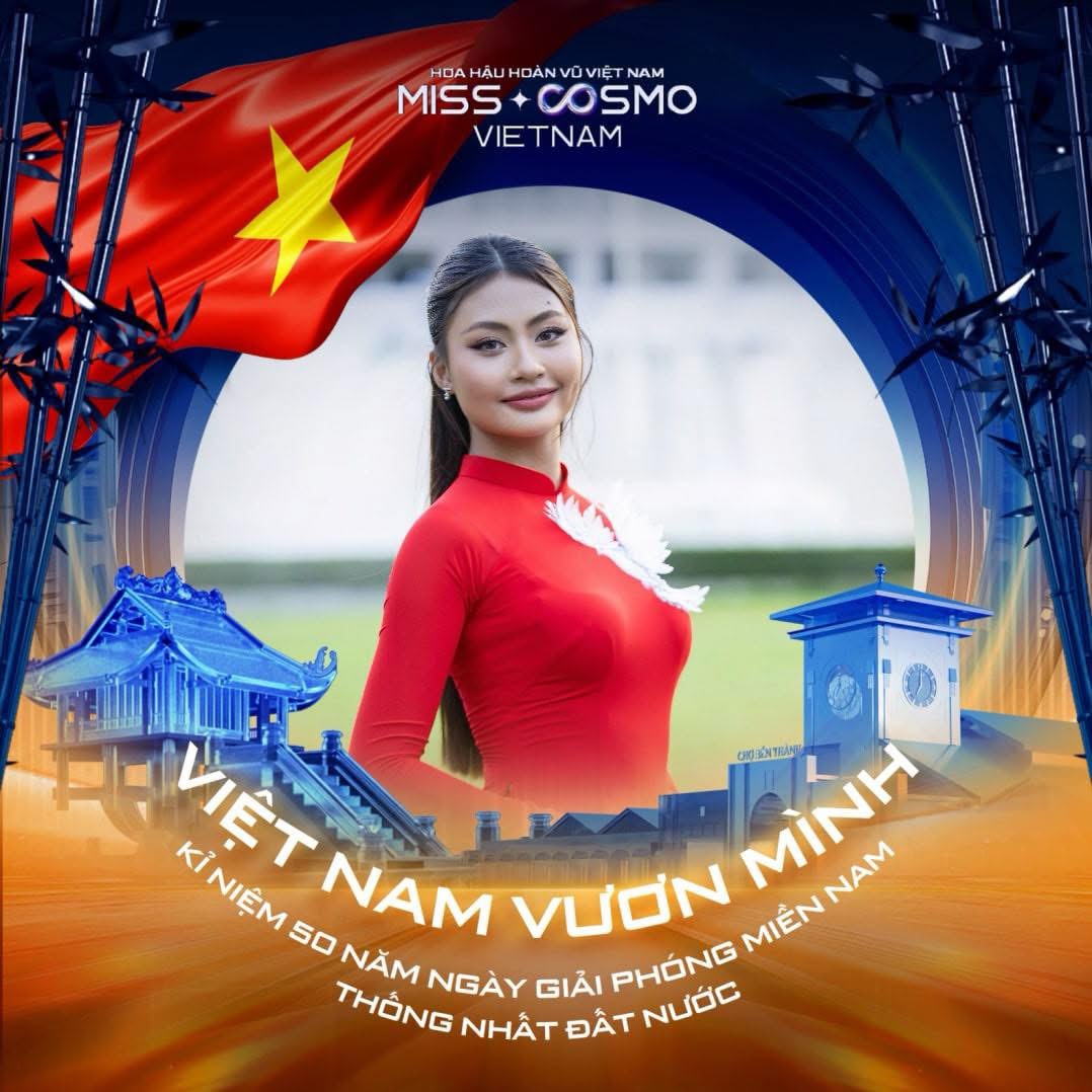 HOA HẬU HOÀN VŨ VIỆT NAM TỰ HÀO GÓP PHẦN LAN TỎA GIÁ TRỊ LỊCH SỬ VÀ TINH THẦN DÂN TỘC NHÂN KỶ NIỆM 50 NĂM NGÀY GIẢI PHÓNG MIỀN NAM, THỐNG NHẤT ĐẤT NƯỚC
