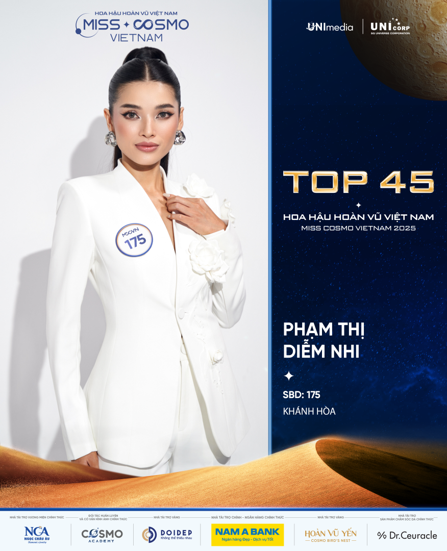 CHÍNH THỨC LỘ DIỆN 10 GƯƠNG MẶT ĐẦU TIÊN CỦA TOP 45 HOA HẬU HOÀN VŨ VIỆT NAM - MISS COSMO VIETNAM 2025