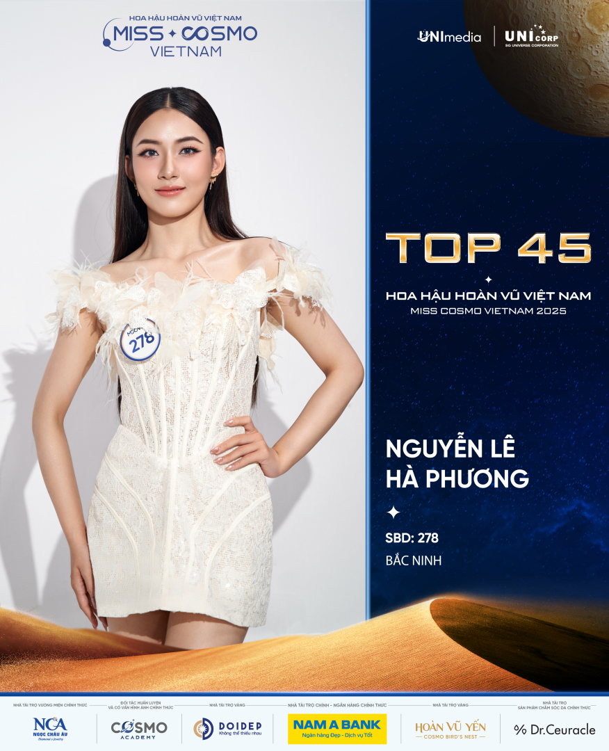 CHÍNH THỨC LỘ DIỆN 10 GƯƠNG MẶT ĐẦU TIÊN CỦA TOP 45 HOA HẬU HOÀN VŨ VIỆT NAM - MISS COSMO VIETNAM 2025