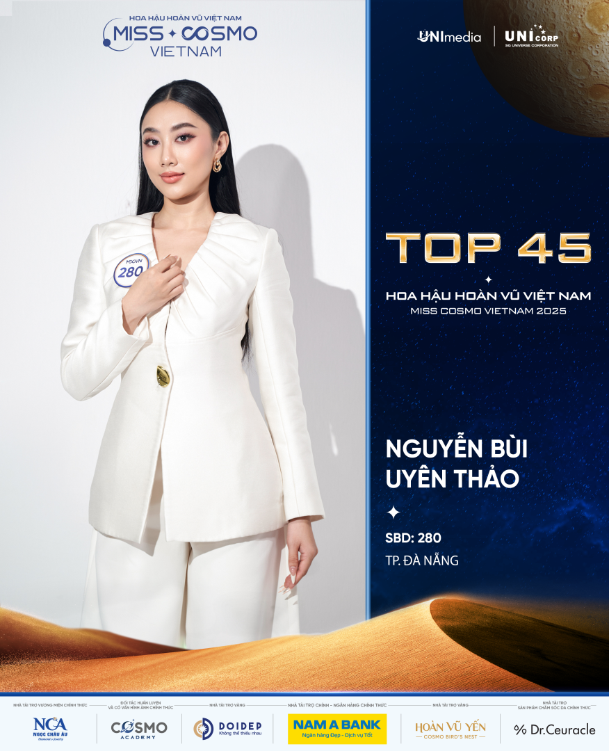 CHÍNH THỨC LỘ DIỆN 10 GƯƠNG MẶT ĐẦU TIÊN CỦA TOP 45 HOA HẬU HOÀN VŨ VIỆT NAM - MISS COSMO VIETNAM 2025