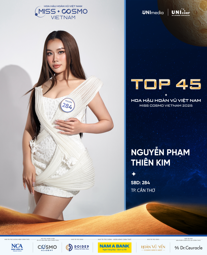 CHÍNH THỨC LỘ DIỆN 10 GƯƠNG MẶT ĐẦU TIÊN CỦA TOP 45 HOA HẬU HOÀN VŨ VIỆT NAM - MISS COSMO VIETNAM 2025