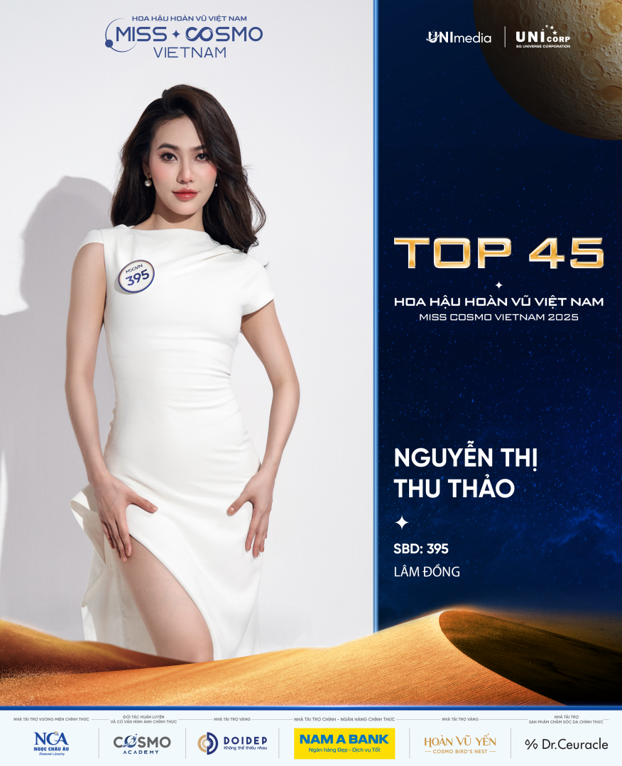 CHÍNH THỨC LỘ DIỆN 10 GƯƠNG MẶT ĐẦU TIÊN CỦA TOP 45 HOA HẬU HOÀN VŨ VIỆT NAM - MISS COSMO VIETNAM 2025
