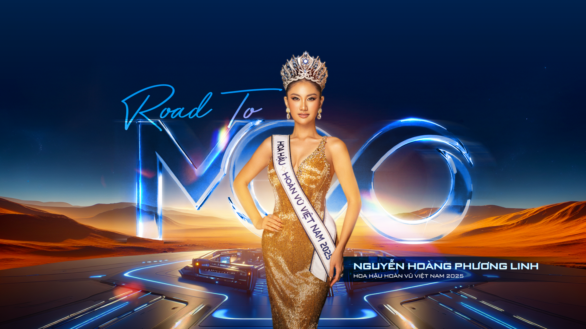 HOA HẬU PHƯƠNG LINH ‘XUYÊN KHÔNG’ TRONG HÌNH HIỆU ROAD TO MISS COSMO 2025, HƯỚNG ĐẾN DẤU MỐC 100 NĂM QUỐC KHÁNH VIỆT NAM