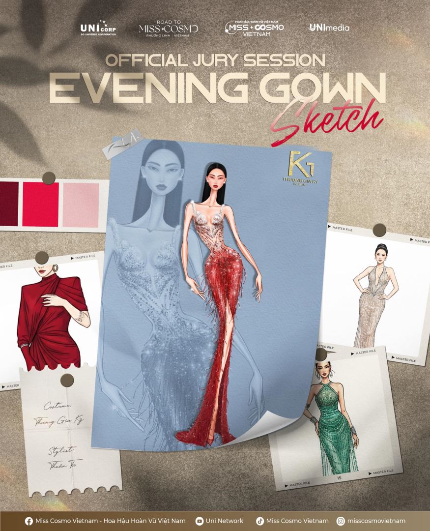 HOA HẬU PHƯƠNG LINH CÔNG BỐ THIẾT KẾ DẠ HỘI ‘ECLIPSE’ CỦA NTK THƯỢNG GIA KỲ TẠI JURY SESSION MISS COSMO 2025